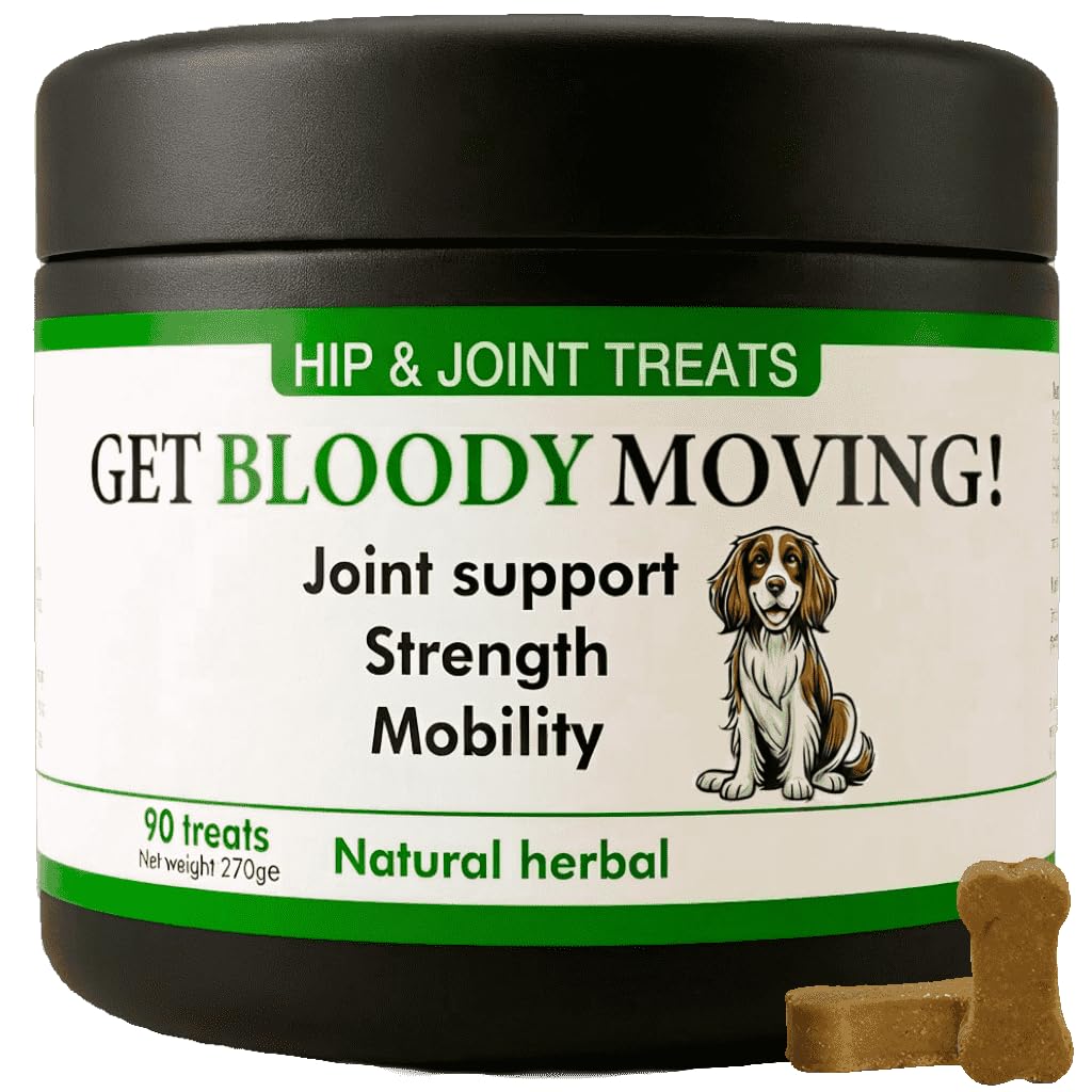 Adult Dog Joint Supplements for Stiff Older Dogs. 90 tasty soft chew hip tablets