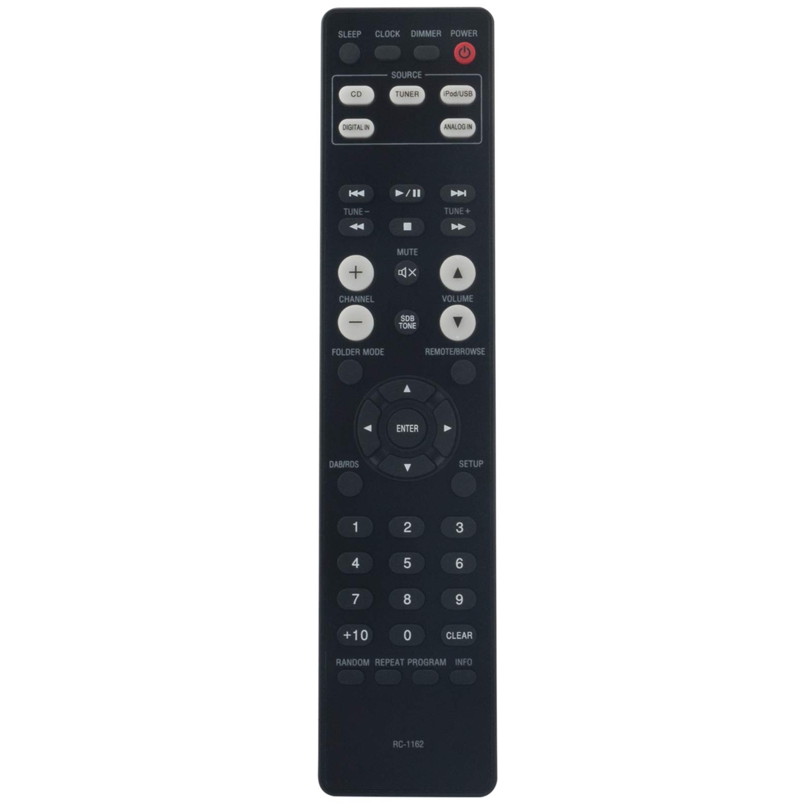 RC-1162 Remote Control Replacement - VINABTY RC1162 Remote Control for Denon AV Receiver RCDM39 RCD-M39DAB Remote Controller