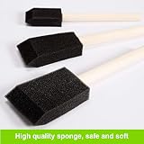 Conda 50 Piece Foam Brush Set Wood Handle - Assorted Sizes for Acrylics Stains view 6