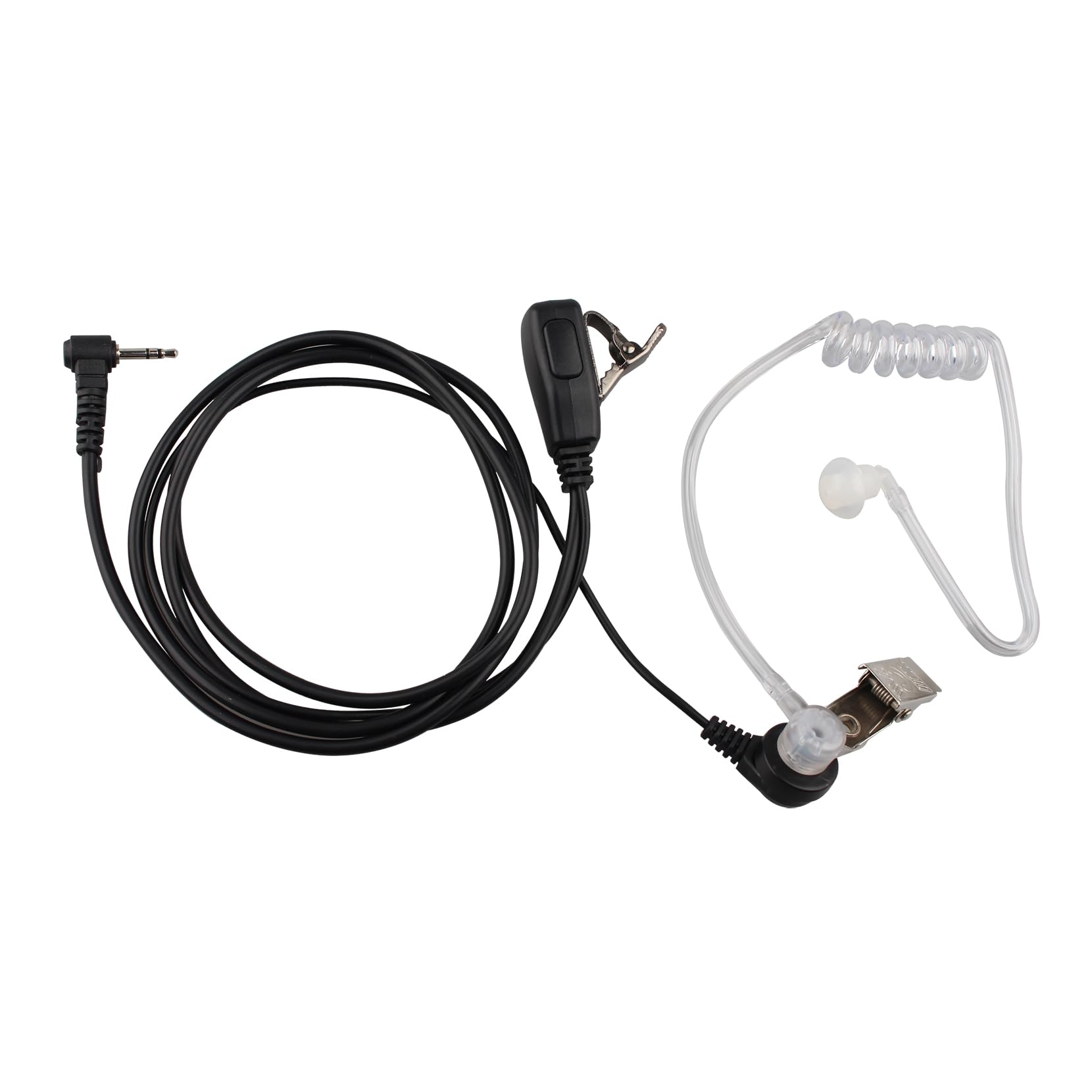 Jopto 1 Pin 2.5mm Walkie Talkie Earpiece with PTT Mic Security Bodyguard Headset Compatible with Two Way Radio Motorola Talkabout H20 T82 T92 TKLR T3 T5 T6 T7 T8 T9 T6210 T80/T80 Extreme T9500XLR