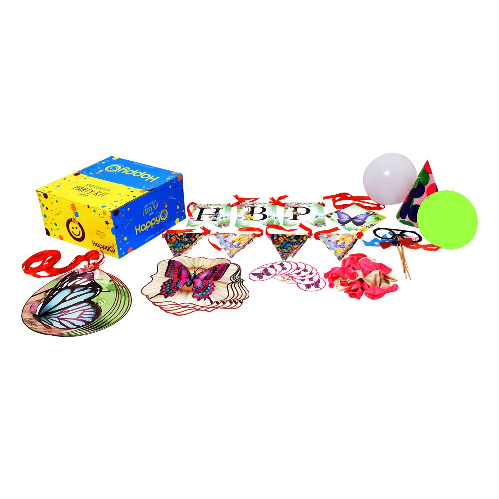 Happyo Butterfly Birthday Theme For Party Decorations 101 Items