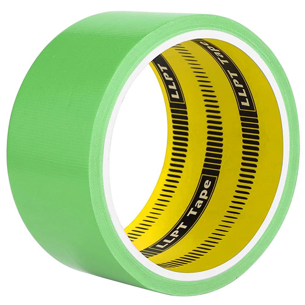 LLPT Duct Tape | 1 Pack Green | 50MM x 9M | Premium Color Fabric Gaffer Tape | Heavy Duty Waterproof Cloth Repair Tape | for DIY Indoor Outdoor Use (DT601GN)