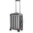 TRAVELKING All Aluminum Carry On Luggage with TSA Locks Fashion Cool Metal Hard Shell Spinner Suitcase (Grey, 20 Inch)