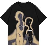 SOLY HUX Men's Oversized Graphic Tees Crew Neck Short Sleeve Vintage Streetwear T Shirt Tops
