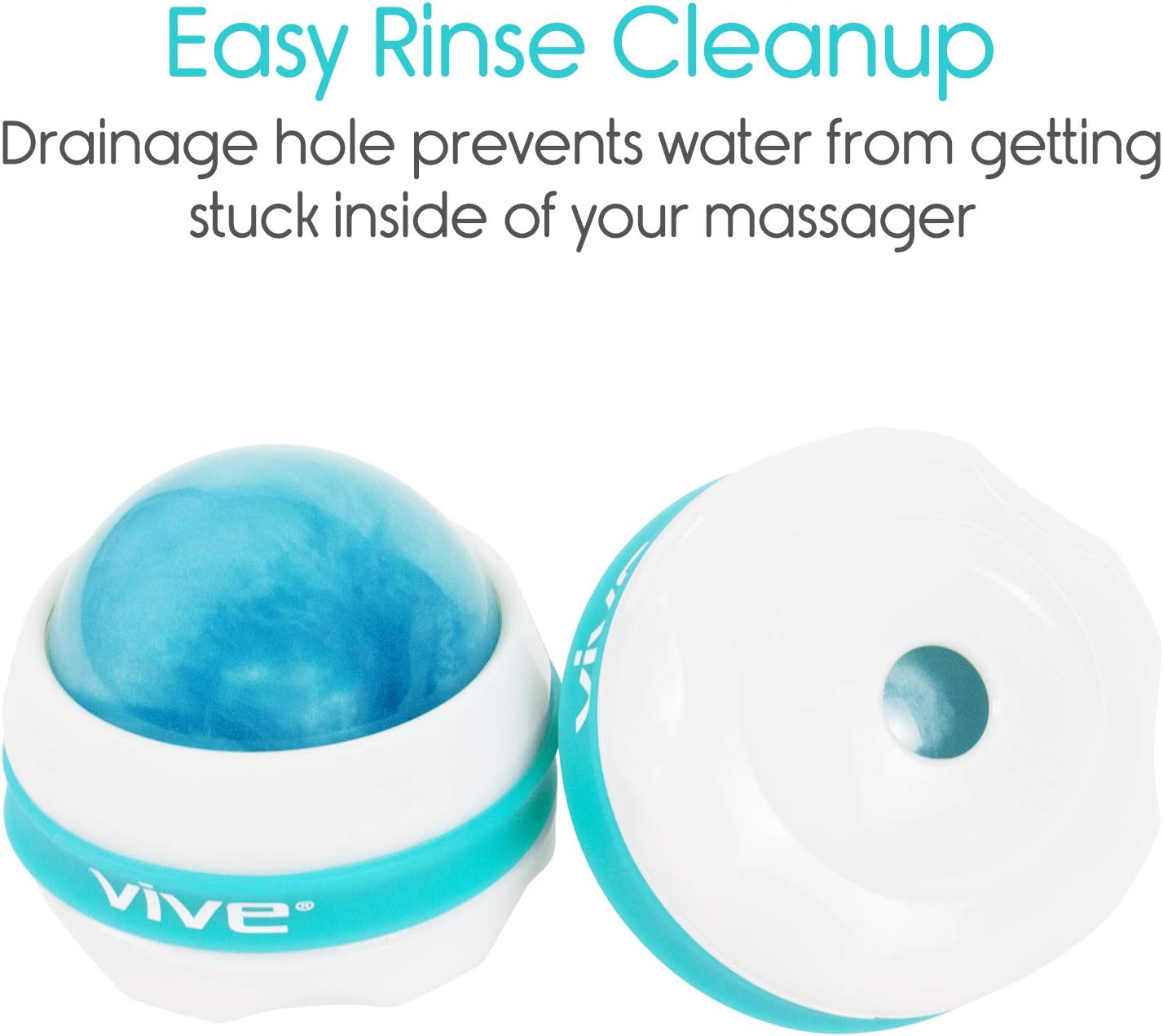 Vive Massage Roller Ball (2-Pack) - Self, Full Body Manual Mini Massager for Athletes and Sore Muscle Pain Relief, Recovery - Relaxing Therapy for Arms, Legs, Back and Foot: Health & Personal Care