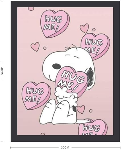Amazon De Yokjldh Snoopy Hug Me Gemalde Poster Wandkunst Home