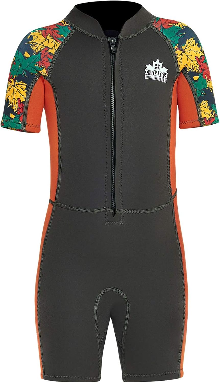 Owntop Boys Girls 2.5mm Neoprene Wetsuit Kids One Piece Warm Swimsuit