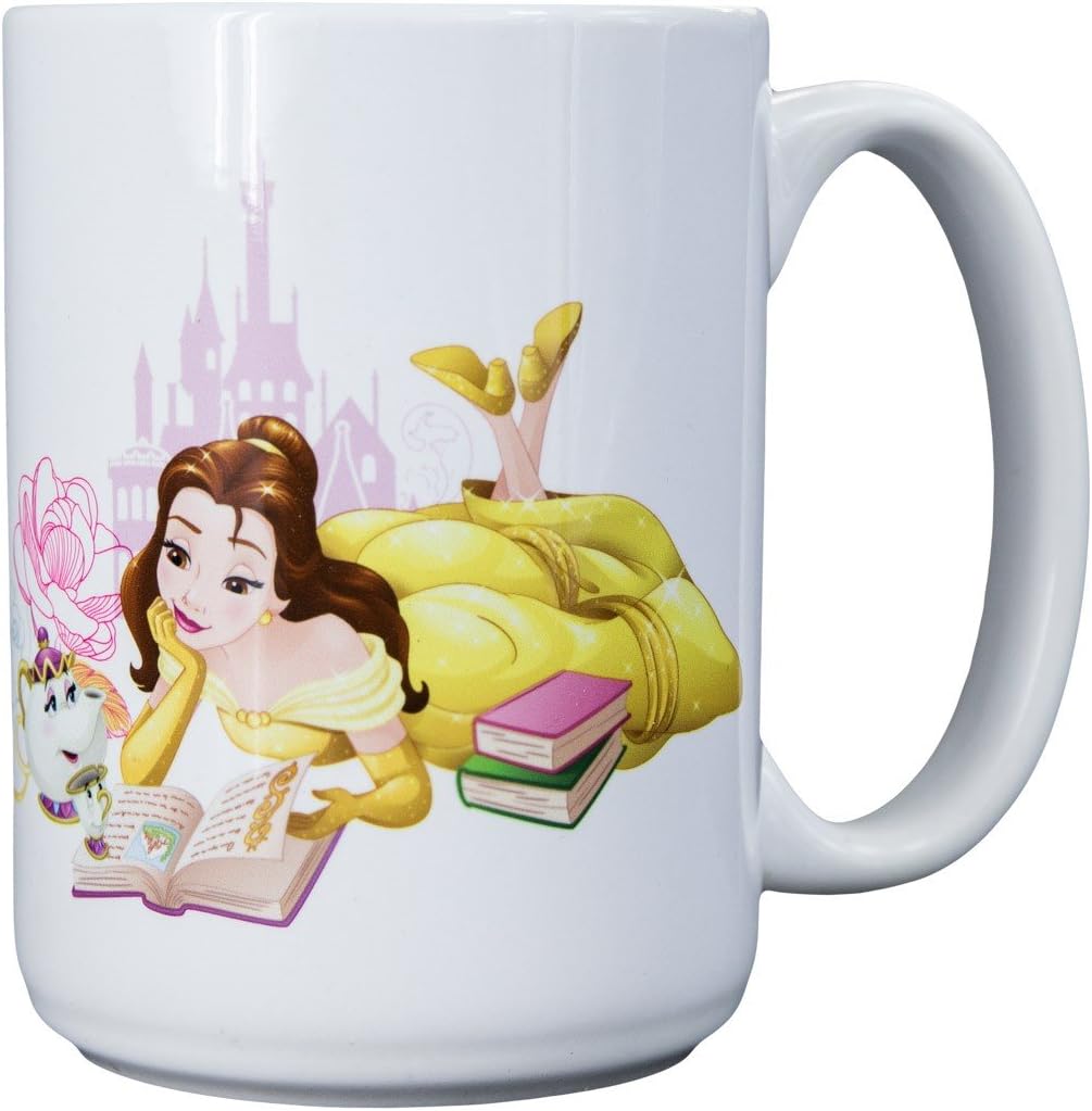 Disney Character Collectible Mugs - Set of 2-15 Oz (Belle)