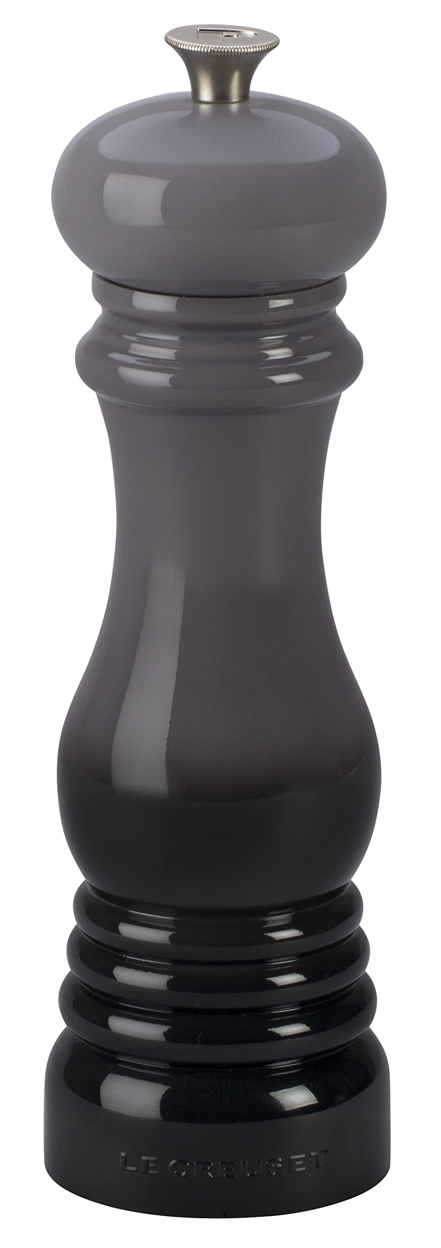 Le Creuset Classic Adjustable Pepper Mill Grinder, Chip-Resistant ABS Plastic, Anti-Corrosion, 40g, 21 cm, Flint, 96001900444000