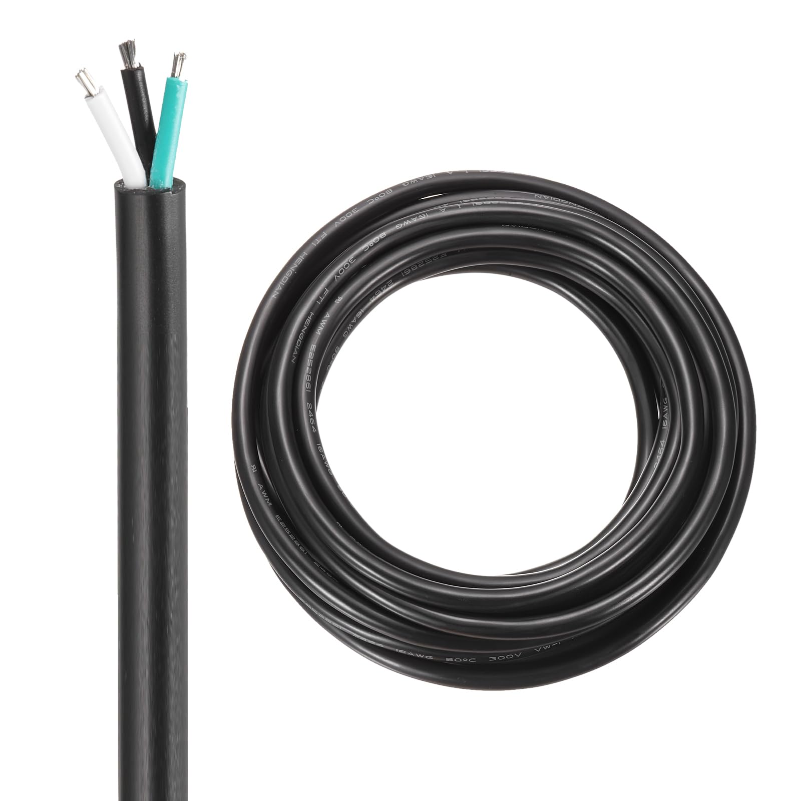 DMiotech 16AWG 16/3 3 Core CNC Wire (18 FT) UL2464 Tinned Copper Core 16 Gauge Cable Speaker Wire Electrical Wire Extension Cord for CNC Router Machine,Electrical Appliance