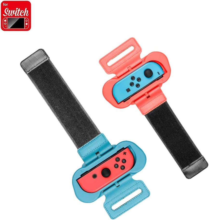 Coltum Dance Straps for Just Dance 2021 Nintendo Switch,Adjustable Elastic Wrist Band Cuff for Nintendo Joy-Cons Left and Right,Two Size for Adults and Children