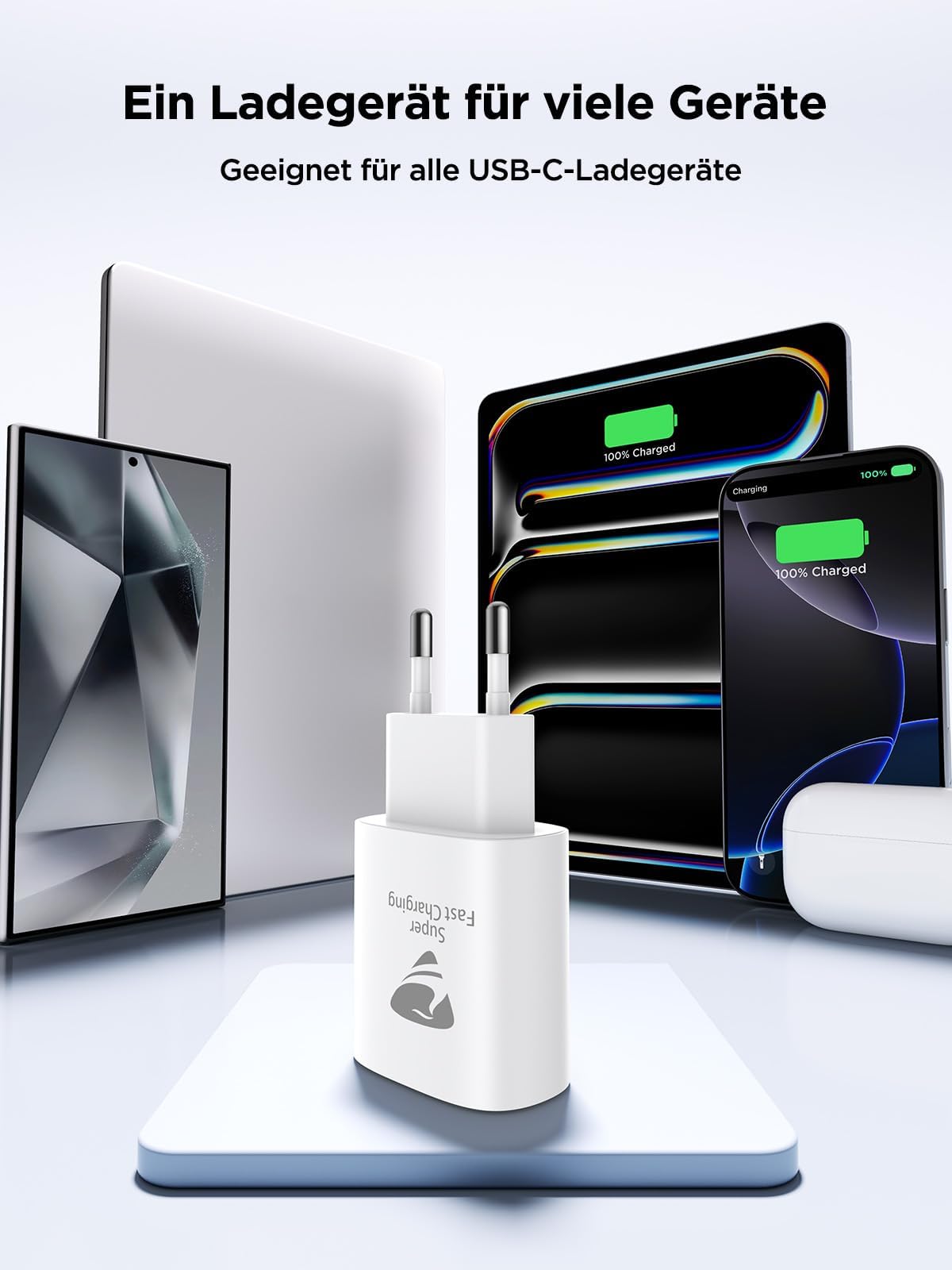 iPhone Ladegerät, 25W USB C Ladegerät für iPhone 15, PD 3.0 Power Adapter Stecker Ladeadapter Ladestecker Schnellladegerät USB C Netzteil für iPhone 16/16 Pro/16 Pro Max/15/14 13 12 11, iPad, Samsung 8