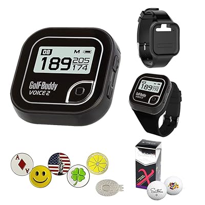 Golf Buddy Voice GPS Rangefinder Bundle with New Zealand