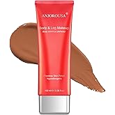 ANJOROUSA Body Coverage Perfector - Tattoo Cover Up Makeup,Body Foundation,Waterproof No Transfer Leg & Body Makeup (DEEP)