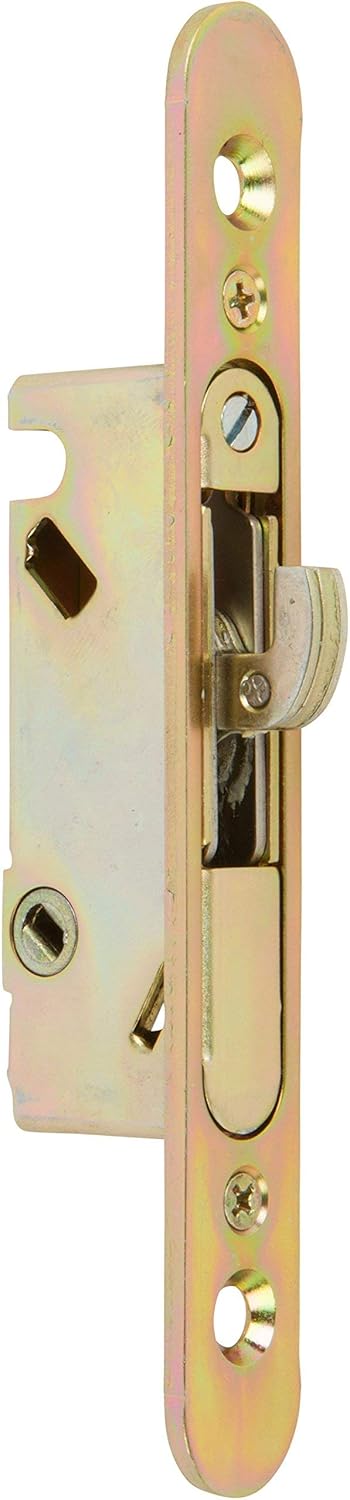 Rockwell Sliding Patio Door Mortise Lock Surface Mount with Faceplate for Sliding glass doors, French doors, door hardware