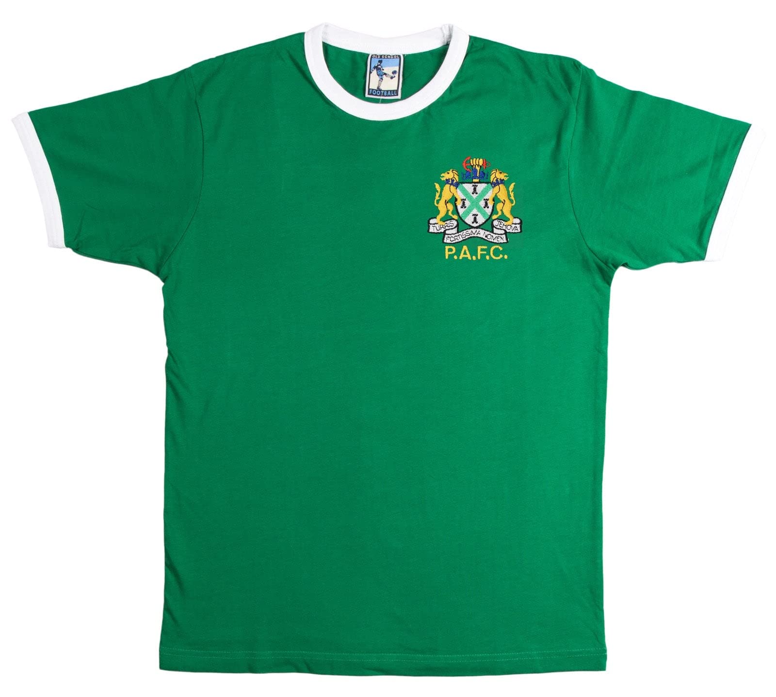 Plymouth 1950s Retro Football T Shirt Embroidered Logo (S)