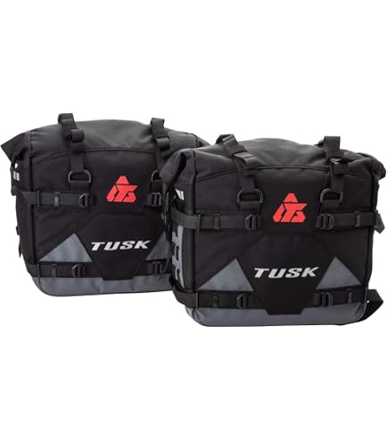 Tusk Pannier Racks For Kawasaki KLR650 / S / ABS (2022-2025) - Heavy Duty Quick Release Motorcycle Luggage Racks