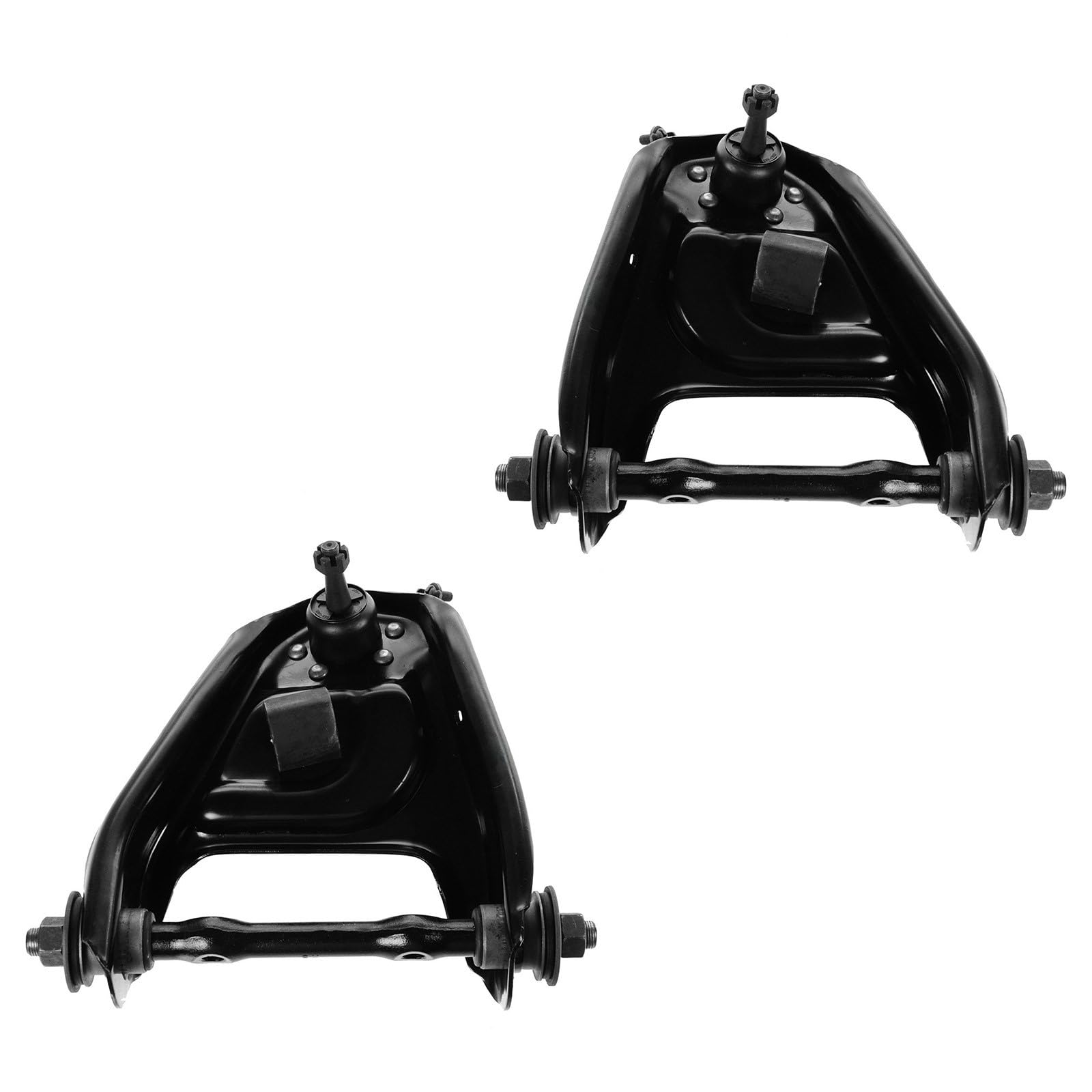 TRQ Front Upper Driver and Passenger Side Control Arm and Ball Joint Set 2 Piece Compatible with 1975-1986 Chevrolet C10 1979-1986 GMC C1500 1987-1995 Chevrolet G10 1975-1995 G20 1979-1995 GMC G2500 Image