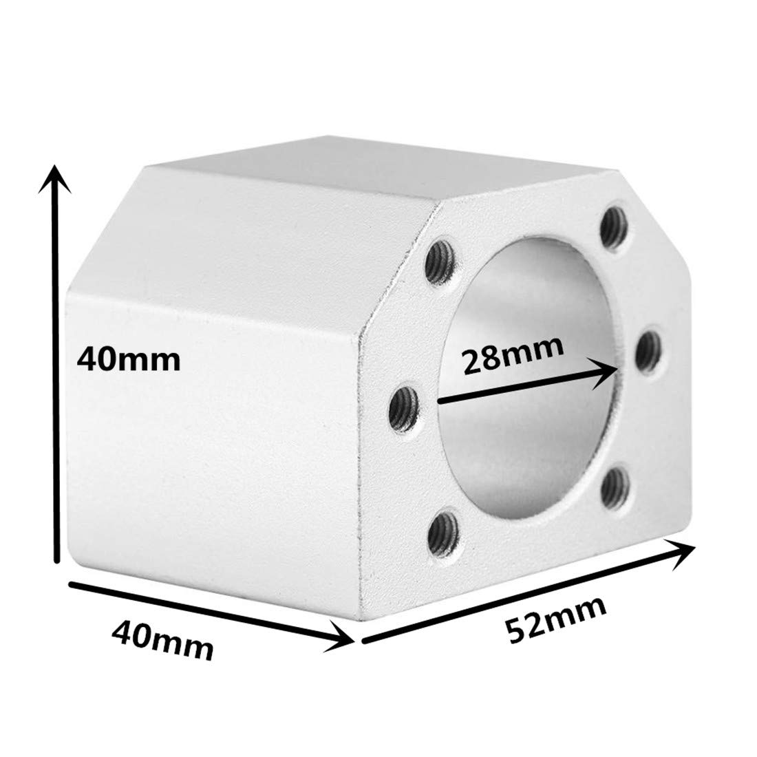 RM1605 78.7in Ball Screw End Machined 1Set BK12/BF12 End Support
