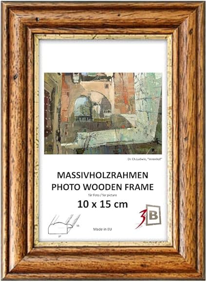 Como Rustic Frame 21x30 Cm Ca 8x12 Dark Brown Wooden Frame Photo Frame Amazon Co Uk Kitchen Home