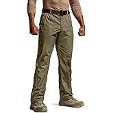 CQR Men's Quick Dry Work Pants, Water Resistant Outdoor Tactical Pants, Lightweight Stretch Cargo Hiking Pants
