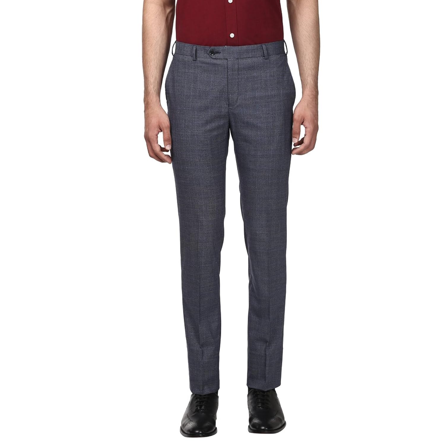 raymond men's slim fit formal trousers