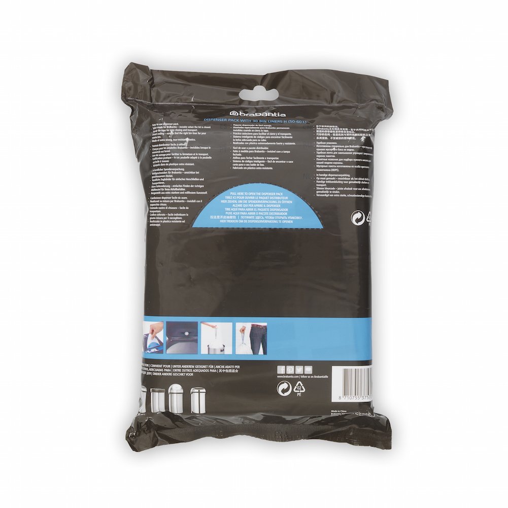 Brabantia Bin Liners, Size H, 30 Bags Buy Online in United Arab