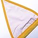 RELTANGL Women's 2 Piece Bikini Triangle Top Brazilian Bottom Swimwear Bikini Set, Yellow, Small (US 2-4)