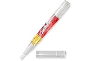 Bliss Kiss | 1 Candy Cane Fragrance | Nail Oil Cuticle Pen w/Vitamin E & Jojoba⏤Nail Strengthener Nail Growth Serum for Brittle Peeling Breaking Thin Nails