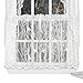 Collections Etc Lace Window Café Curtain Tiers with Songbirds & Branches, White, 56