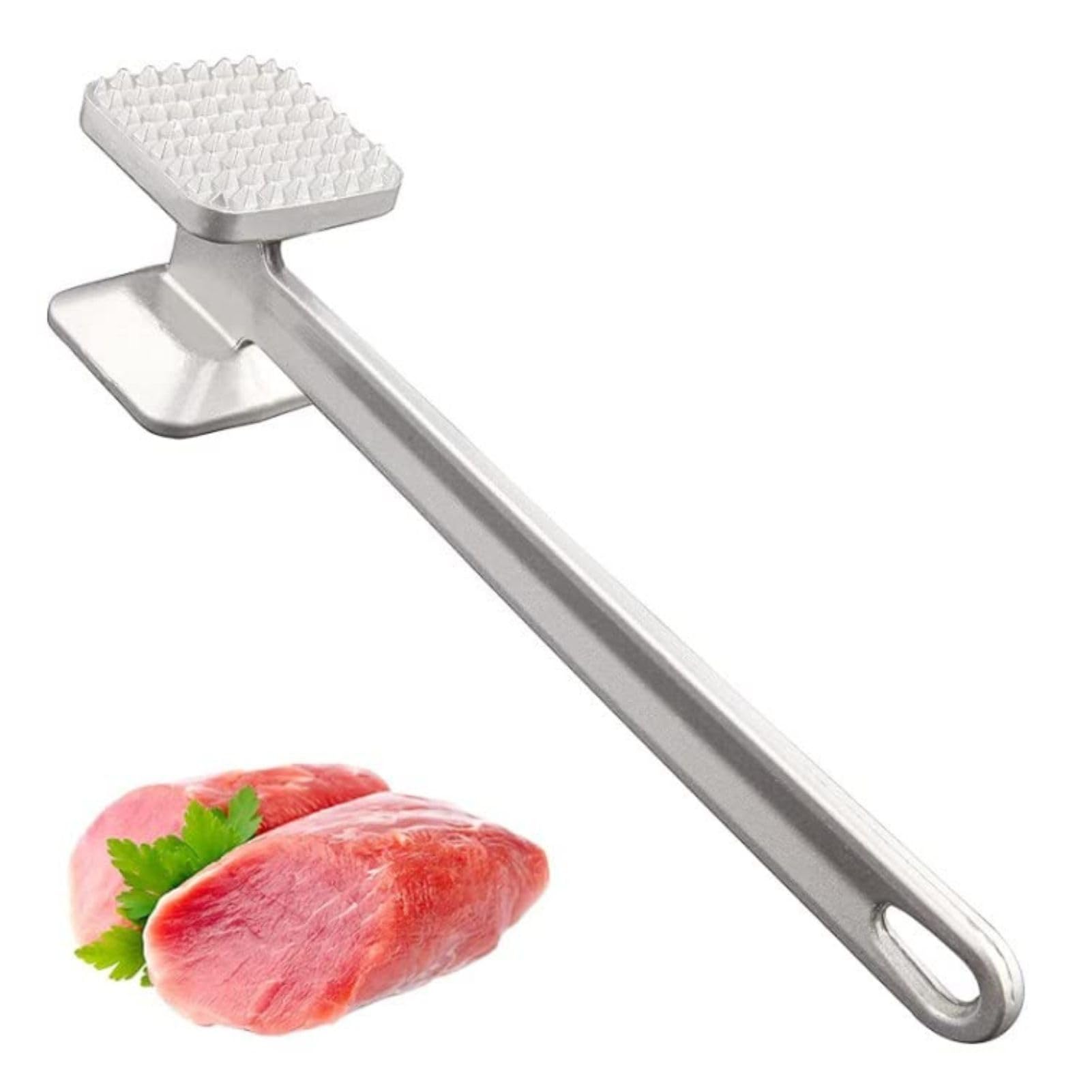 Meat Tenderizer Metal Meat Meat Tenderizer Meat Meat Mallet, Soft Metal Steak Hammer Chicken Meat Mallet, for Chicken Meat Pounder Mallet Cooking