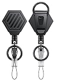 Uniclife 2 Pack Heavy Duty Retractable Keychain