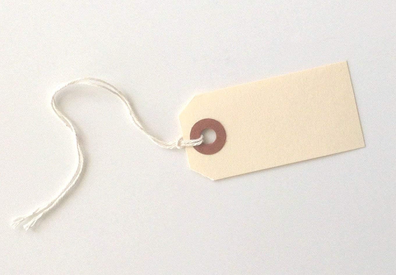 MACO Manila Strung Shipping Tags, #1, 2-3/4" x 1-3/8", w Reinforced Eyelet - Pack of 250