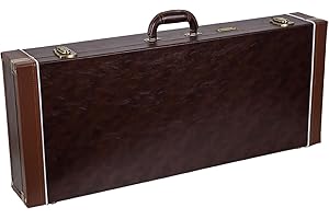 Crossrock Rectangular Wooden Case fits F-Style Mandolin-Vintage Brown (CRW620MFBR-R)