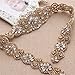 Rhinestone Applique, Sparkly Crystal Applique Bridal Gold Belt Wedding Accessories for Brides