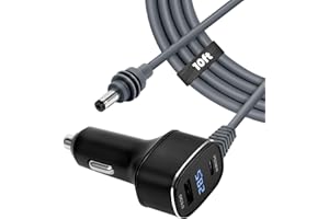 GKP9 Starlink Mini Cable, 3 in 1 Starlink Mini Car Charger Dc Power Cable, 12v-24v Adapter with Digital Display, Waterproof 18awg Car Power Supply for Trucks, Buses, Ships.(10FT)