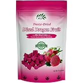 CHAVI Freeze-Dried Diced Dragon Fruit Snack - 2 Oz - Healthy 1 Ingredient Superfood - No Added Sugars or Preservatives - Non-GMO, Vegan, Gluten-Free