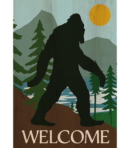 Bigfoot Gartenflagge – Doppelseitig, 30,5 X 45,7 Cm, Wetterfest & Lustiges Outdoor-Deko