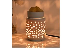 nawaza Ceramic Wax Melt Warmer,Candle Wax Warmer Night Light,2-in-1 Electric Wax Melter and Fragrance Warmer for Scented Candle Wax Burner Home Office Decor Mothers Day Birthday Gifts for Women(dot)