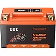 EBL Lithium YTX7A-BS, 150CCA Lithium LiFePO4 Motorcycle Battery, 12V 5Ah ATV, UTV, Jet Ski, 4 Wheeler, Quad, Riding Lawn Mower, Tractor, Scooter, PWC, Seadoo, Polaris and Generator Battery