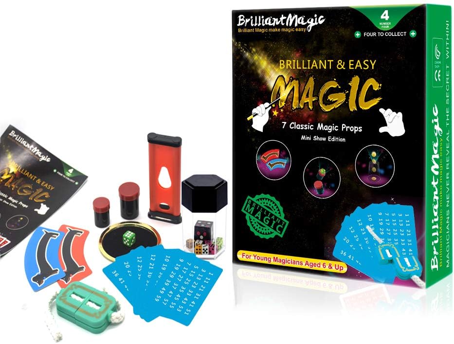 BrilliantMagic New Green Novelty Toy Easy to Learn Magic Tricks Set for