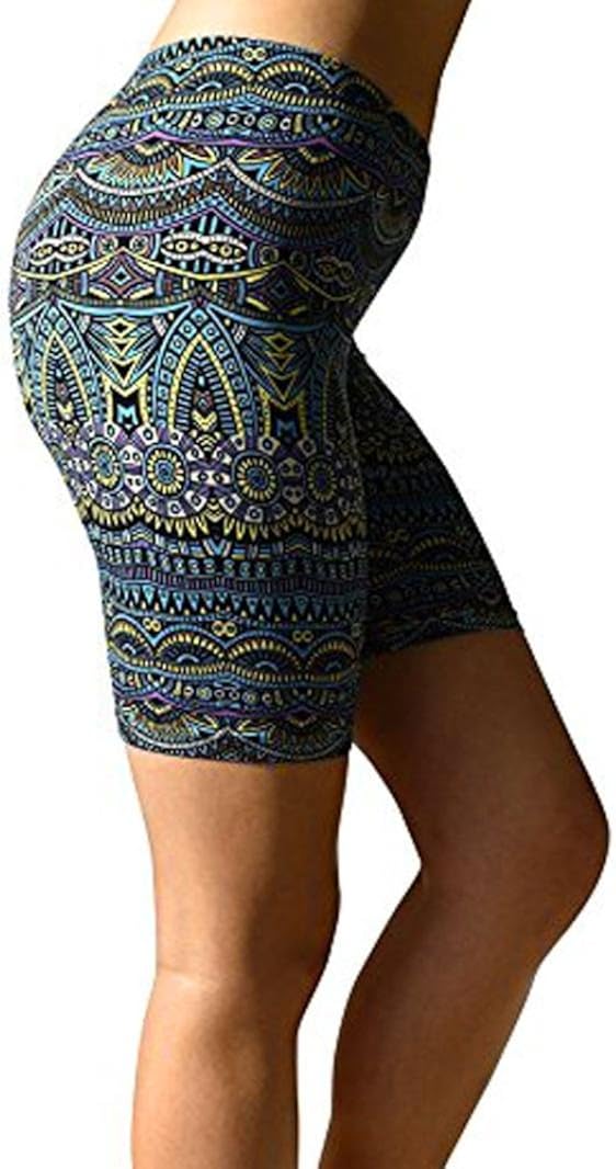 printed yoga shorts