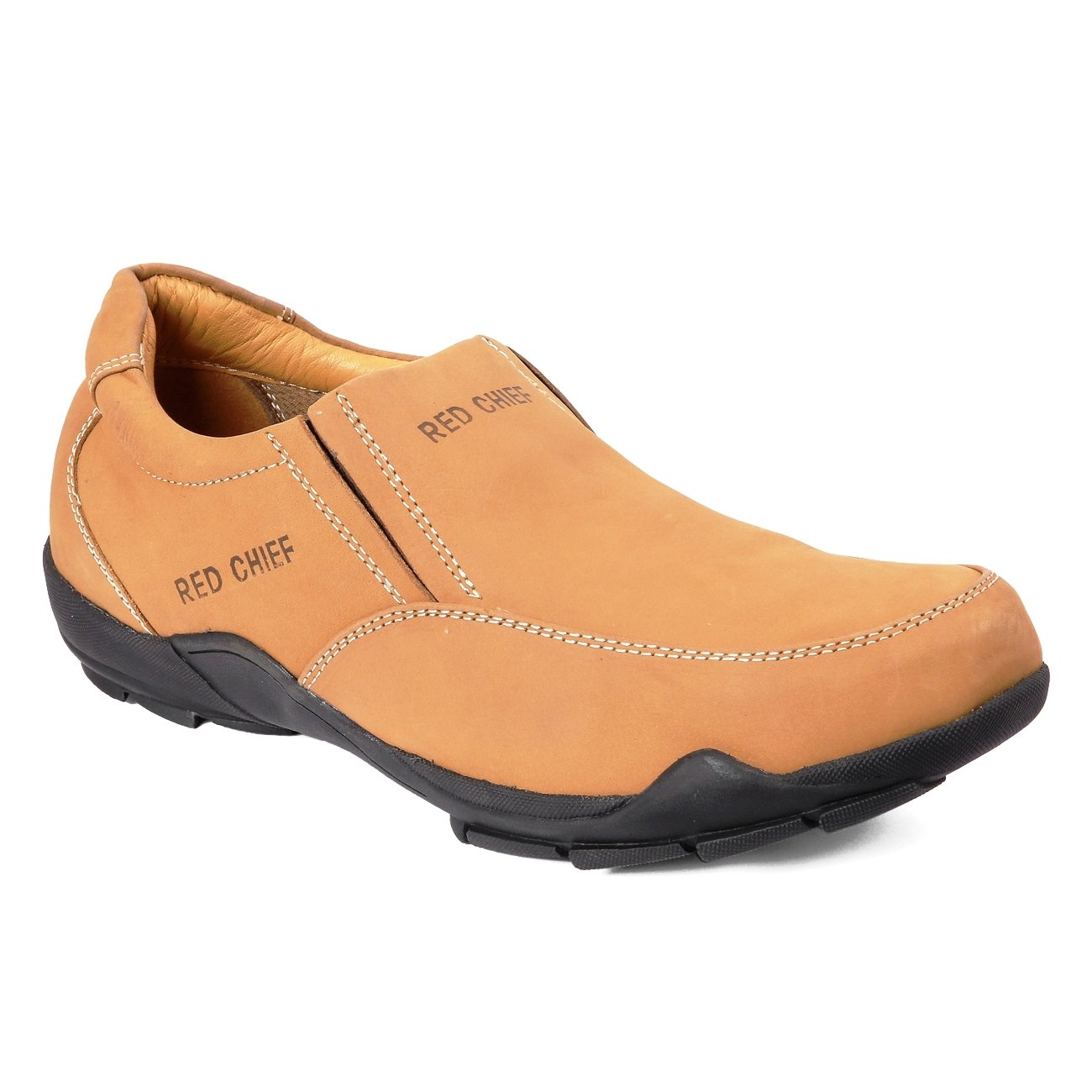 red chief men's leather sneakers