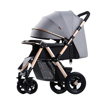 lightweight stroller with large storage basket