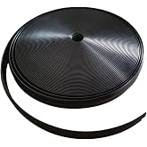 3/4" RV Vinyl Trim Molding Insert Black for RV Camper Travel Trailer Screw Cover Gutter Corner Channel Outside Seam roof Edge Track Heavy Duty Trim(25 ft)