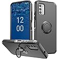 HRWireless Compatible for Nokia G310 5G Case Cover [Shockproof] Dual-Layer Tough Strong with Ring Stand [Rotational] [Slim Hybrid] Original Minimalistic Design for [Ultimate] Protection