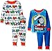 Thomas the Train Boys' 4-Piece Pajama Set, Blue/White, 18 Months