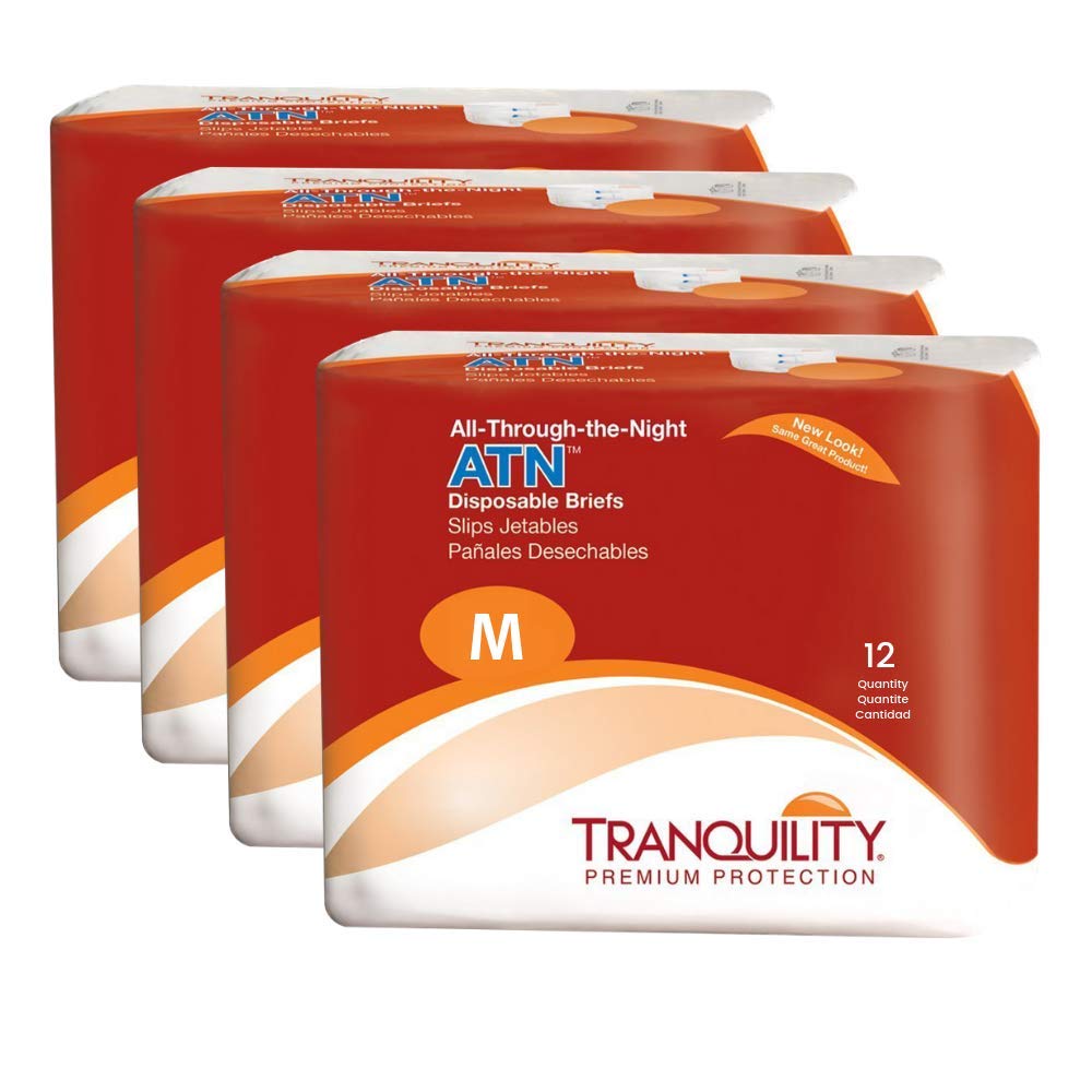 Tranquility Atn Adult Disposable Briefs With All Through The Night Protection M 32 44 48 Ct Pack Of 4 Buy Online In Mongolia At Mongolia Desertcart Com Productid 27964935