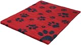 Vet Fleece Vet Bed Original Non-Slip 118x30 Red Charcoal Paws view 2