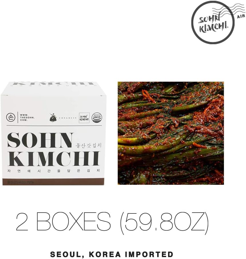 Sohn Kimchi Mustard Leaf Kimchi 59.8oz (1per29.9oz x 2ea) shipped by Next Day Air Saver Service…